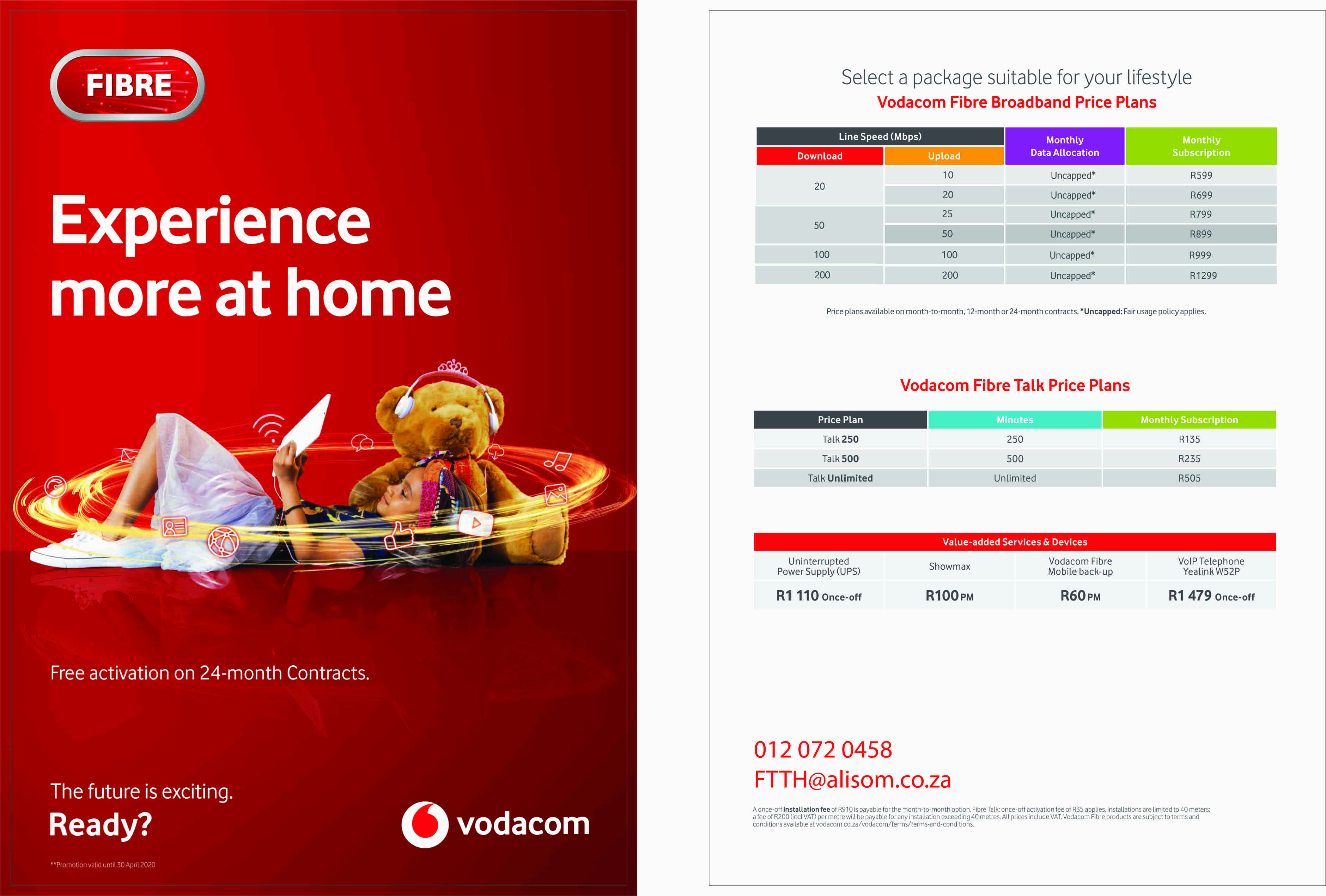 Vodacom fibre